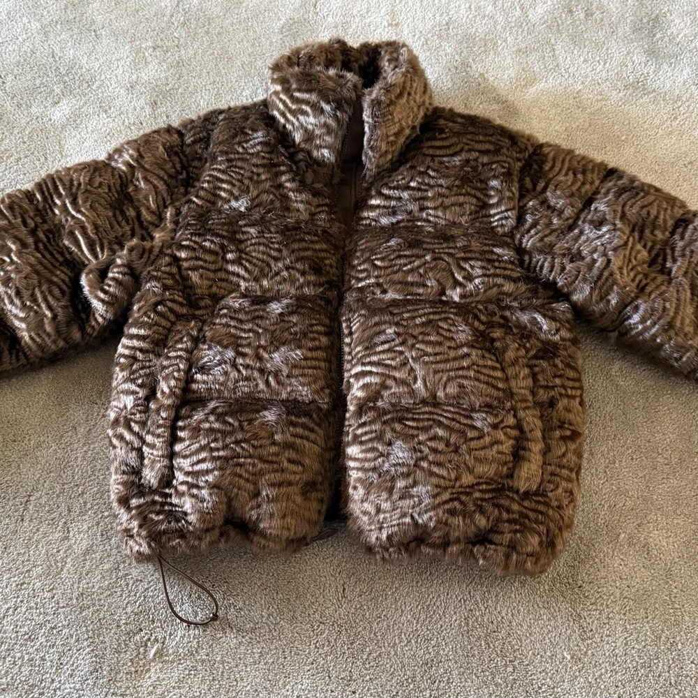 Golf Wang Brown Faux Fur Jacket